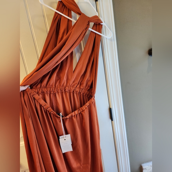 Identity Lingerie Burnt Orange Bridesmaid Infinity Dress - Size XL/XXL, NWT - Picture 7 of 15
